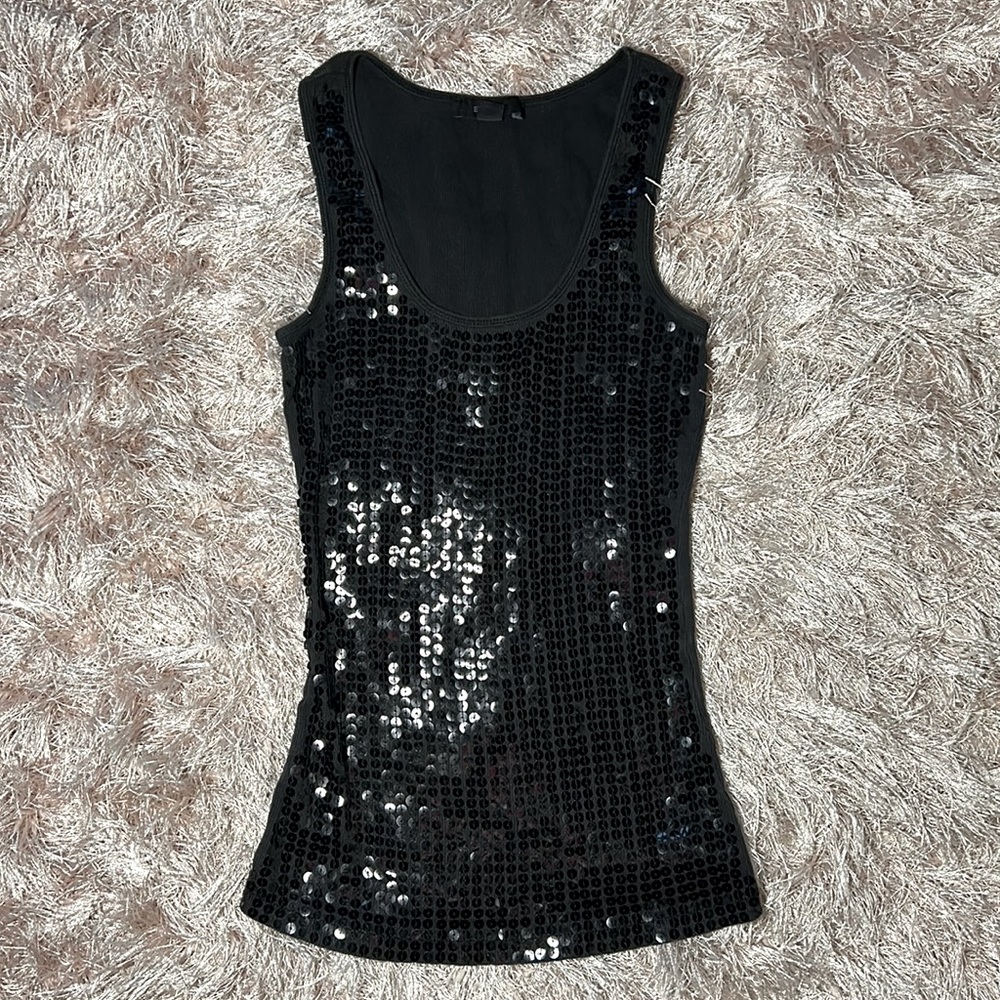 Sequin tank top